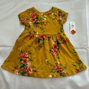 Infant girls cotton floral dress